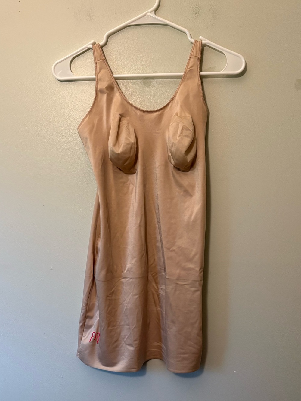 Ruby Ribbon Nude Shaping Slip Dress, Size 38 Women’s